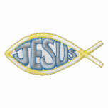 Jesus Embroidered Track Jacket