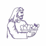 Jesus Feeding 5,000 embroidered shirts