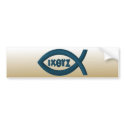 Jesus Fish bumper stickers