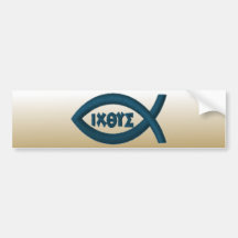 Jesus Fish Bumper Sticker