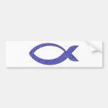 Jesus fish bumper sticker