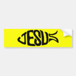 Jesus Fish Bumper Sticker