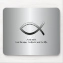 Jesus Fish Christian Ichthys Custom Scripture mousepads