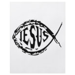 JESUS FISH DESIGN PERSONALIZED FLYER