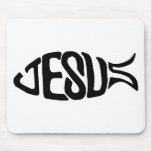 Jesus Fish mousepads
