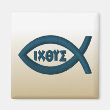 Jesus Fish Refrigerator Magnet
