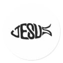 Jesus Fish stickers