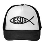 Jesus Fish Symbol Mesh Hats