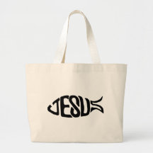 Jesus Fish Tote Bag