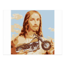Jesus Harley Love Post Cards