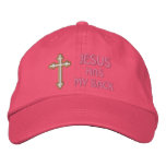 Jesus Has My Back embroidered hats