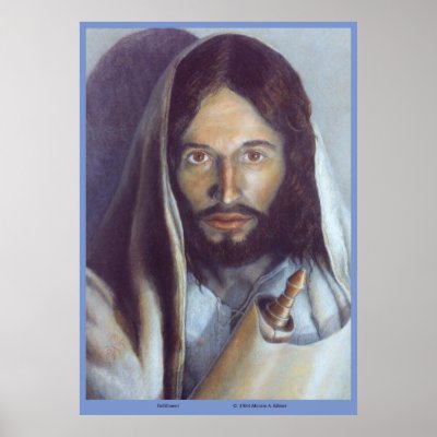 Jesus holding the Torah - "Fulfilment" of the Law Print by miriamkilmer