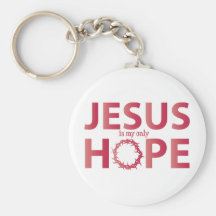 jesus hope salmon gradient key chains