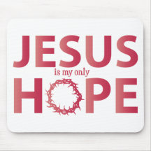 jesus hope salmon gradient mousepads