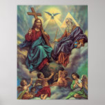 Jesus in Clouds Print