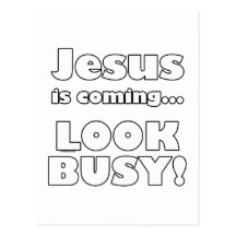 Jesus is coming... postcards
