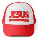 Jesus Is Good News hats