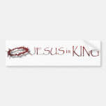 Jesus is KING Bumper Stickers