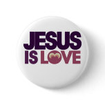 Jesus is Love buttons