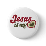 Jesus is my Heart buttons