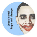 Jesus is real hope and change sticker