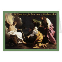 Jesus is Risen Painting,Religious Christian Easter Greeting Card