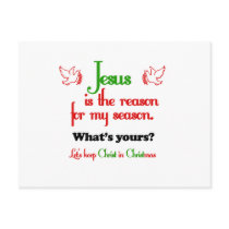 Jesus Is The Reason For The Season Post Cards