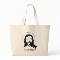 jesus just believe canvas bags