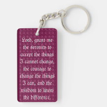 Jesus Keychain with prayer on the back Acrylic Key Chain