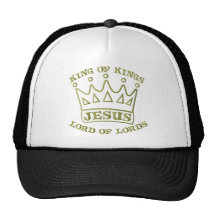 JESUS king of kings od green gradient Hats