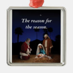 Jesus Kneeling at Nativity Ornaments