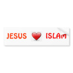 JESUS LOVES ISLAM bumper stickers