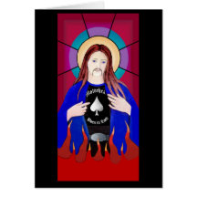 JESUS LOVES LEMMY CARD