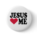 Jesus loves me buttons