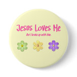 Jesus Loves Me buttons