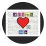 Jesus Loves Me Collection Round Sticker