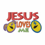 Jesus Loves Me embroidered shirts