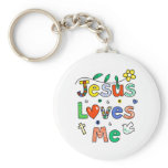 Jesus Loves Me Keychain