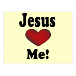 Jesus Loves Me Post Card