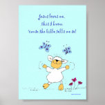 jesus loves me, sheep, poster posters