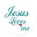 Jesus Loves me stickers