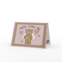 Jesus Loves Me Teddy Bear Angel Greeting Card