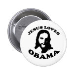 Jesus Loves Obama Pin