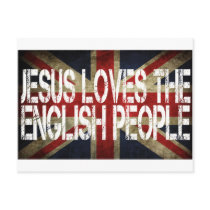 Jesus loves the English people Carte Postale
