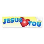 Jesus Loves You Bumper Stickers