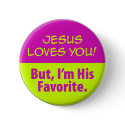 Jesus Loves You! buttons
