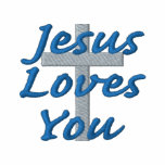Jesus Loves You embroidered shirts