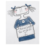 Jesus Loves You Girl flyers