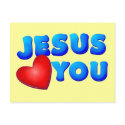 Jesus Loves You postcards