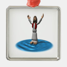 Jesus Miracle Christmas Tree Ornament